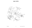 KitchenAid KRFC136RBS00 shelf parts diagram