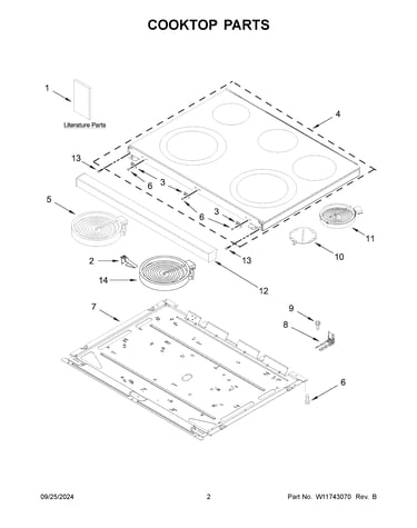 Cooktop parts