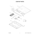 Maytag MFES6030RB0 cooktop parts diagram