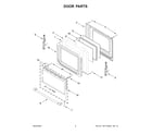 Maytag MFES6030RW0 door parts diagram