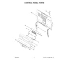 Maytag YMFES8030RZ0 control panel parts diagram