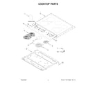 Maytag YMFES6030RZ0 cooktop parts diagram