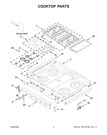 Cooktop parts