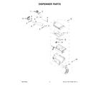 Whirlpool WFW5720RR0 dispenser parts diagram