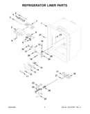 Refrigerator liner parts