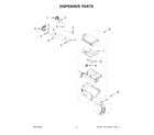 Whirlpool WFW6720RW0 dispenser parts diagram