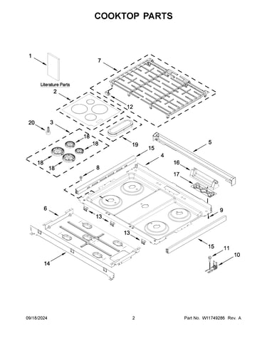 Cooktop parts