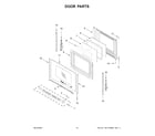 Whirlpool WSGS7530RV0 door parts diagram