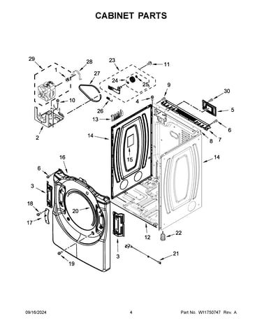 Cabinet parts