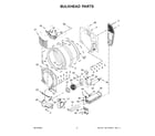 Whirlpool WED4720RW0 bulkhead parts diagram