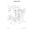 Whirlpool YWED4720RW0 cabinet parts diagram