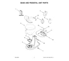 KitchenAid KSM156MPTFL5 base and pedestal unit parts diagram