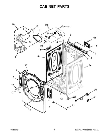 Cabinet parts