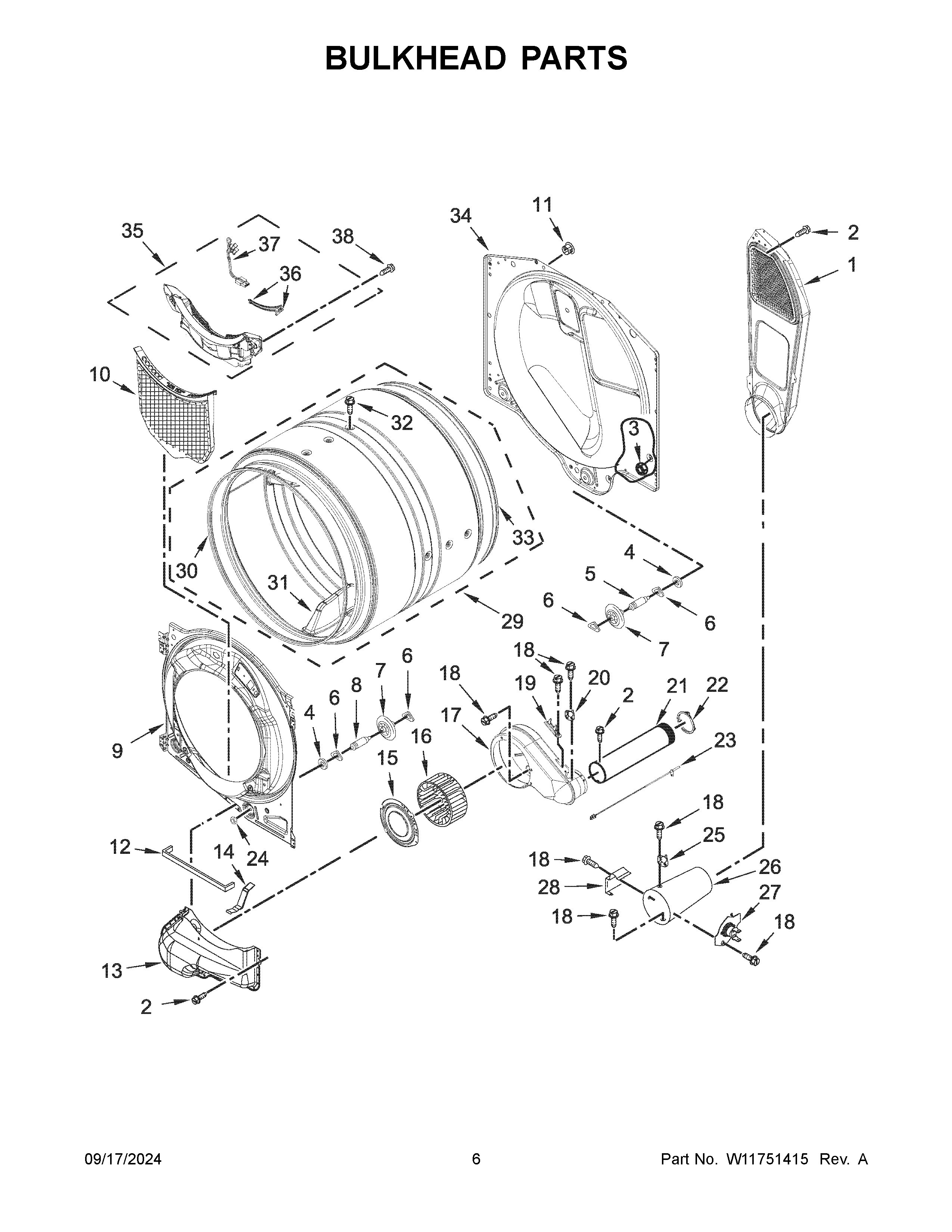Bulkhead parts