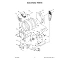 Whirlpool WED5720RW0 bulkhead parts diagram