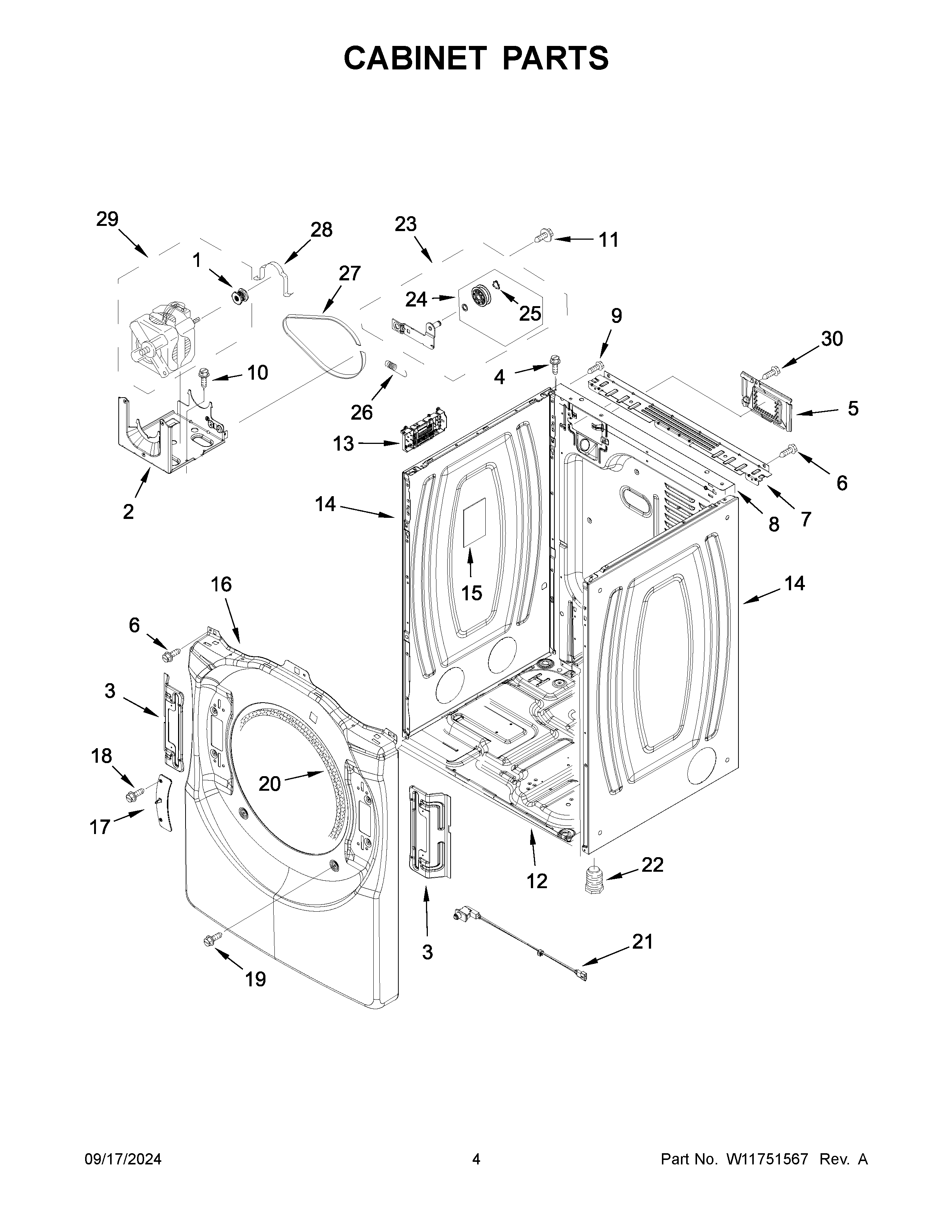 CABINET PARTS