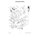 Whirlpool WED5720RR0 bulkhead parts diagram