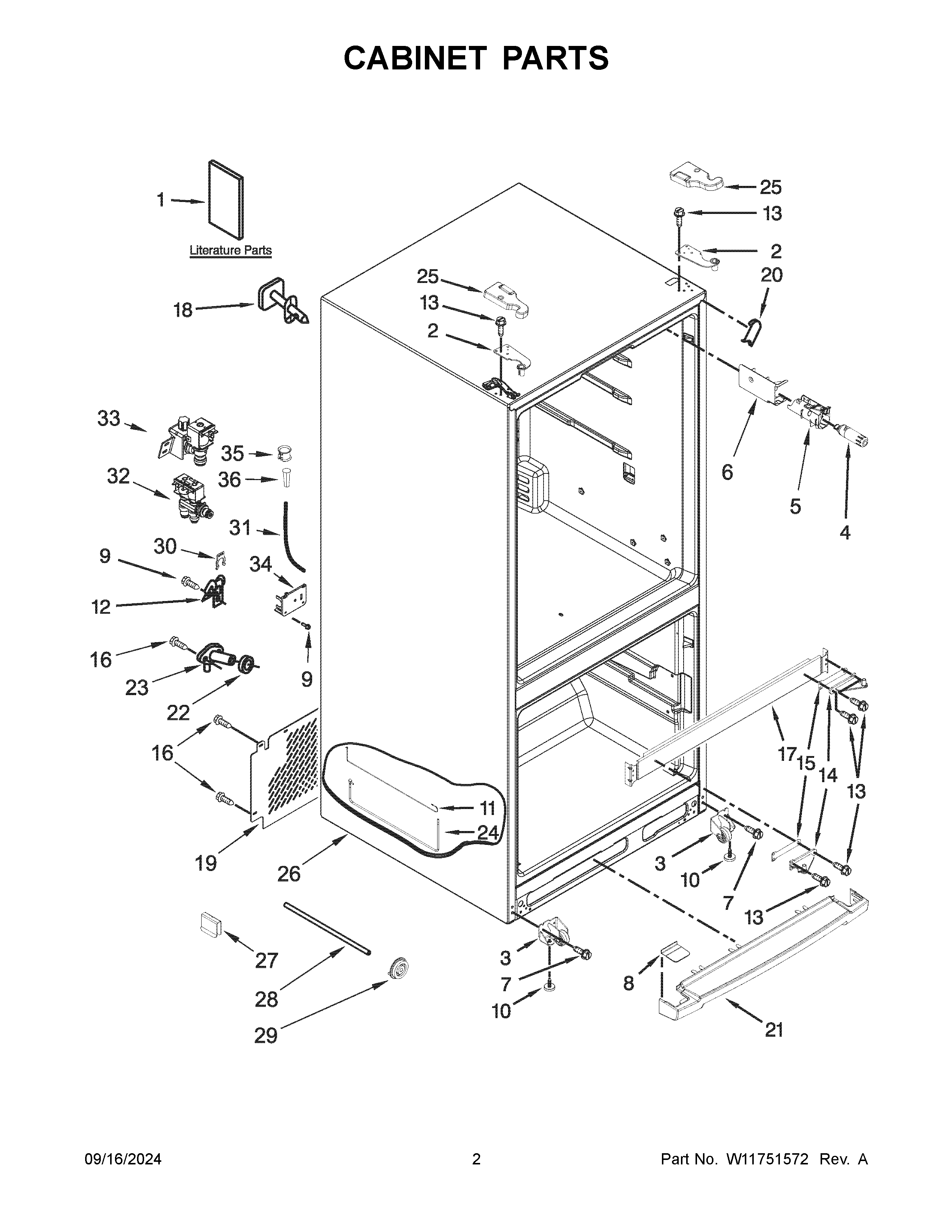 CABINET PARTS