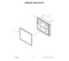 KitchenAid KRFF300ESS06 freezer door parts diagram