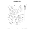 Whirlpool YWED5720RU0 bulkhead parts diagram