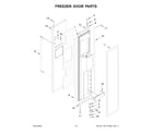 KitchenAid KBSD708MBS01 freezer door parts diagram