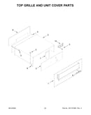 Top grille and unit cover parts