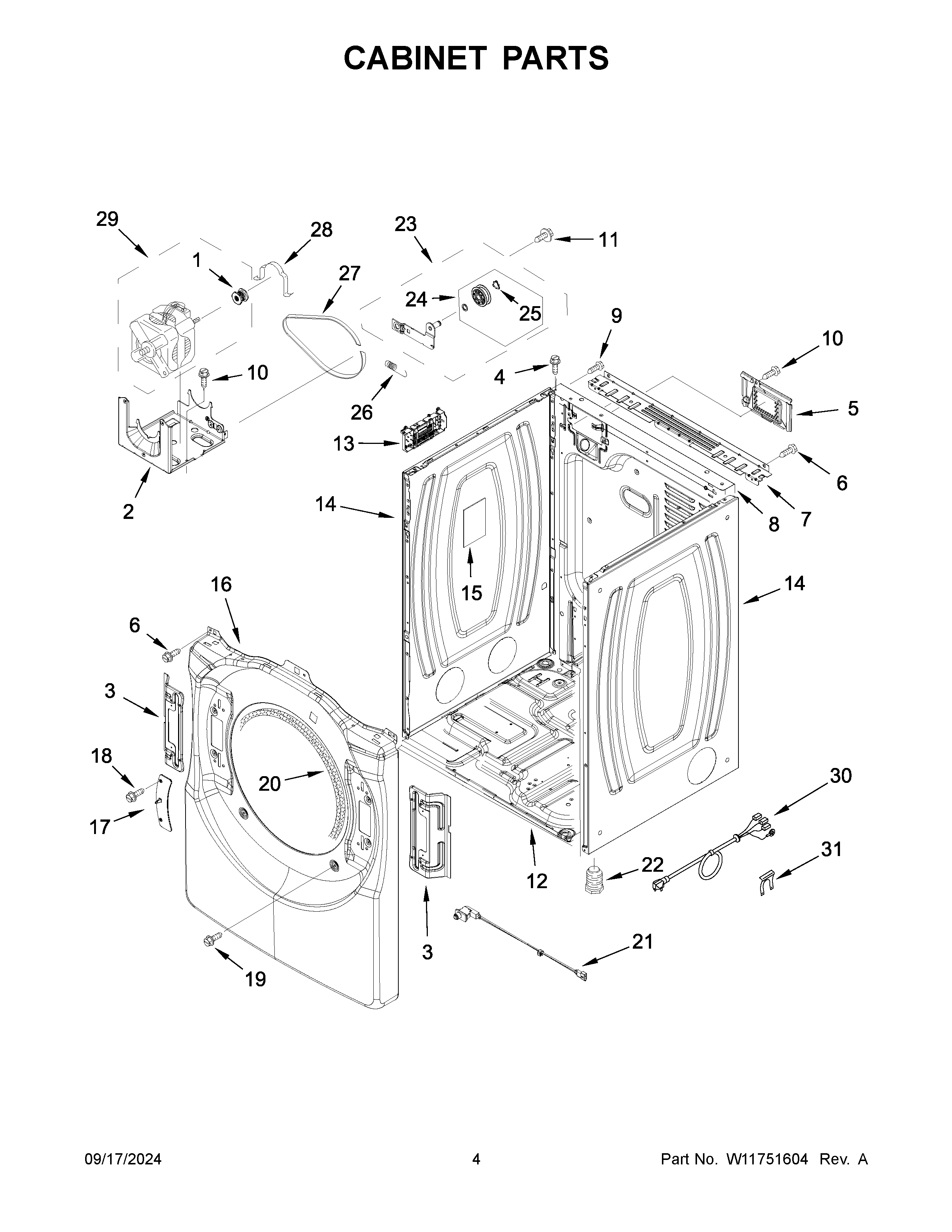 Cabinet parts