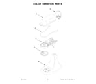 KitchenAid 5K45SSSWH5 color variation parts diagram