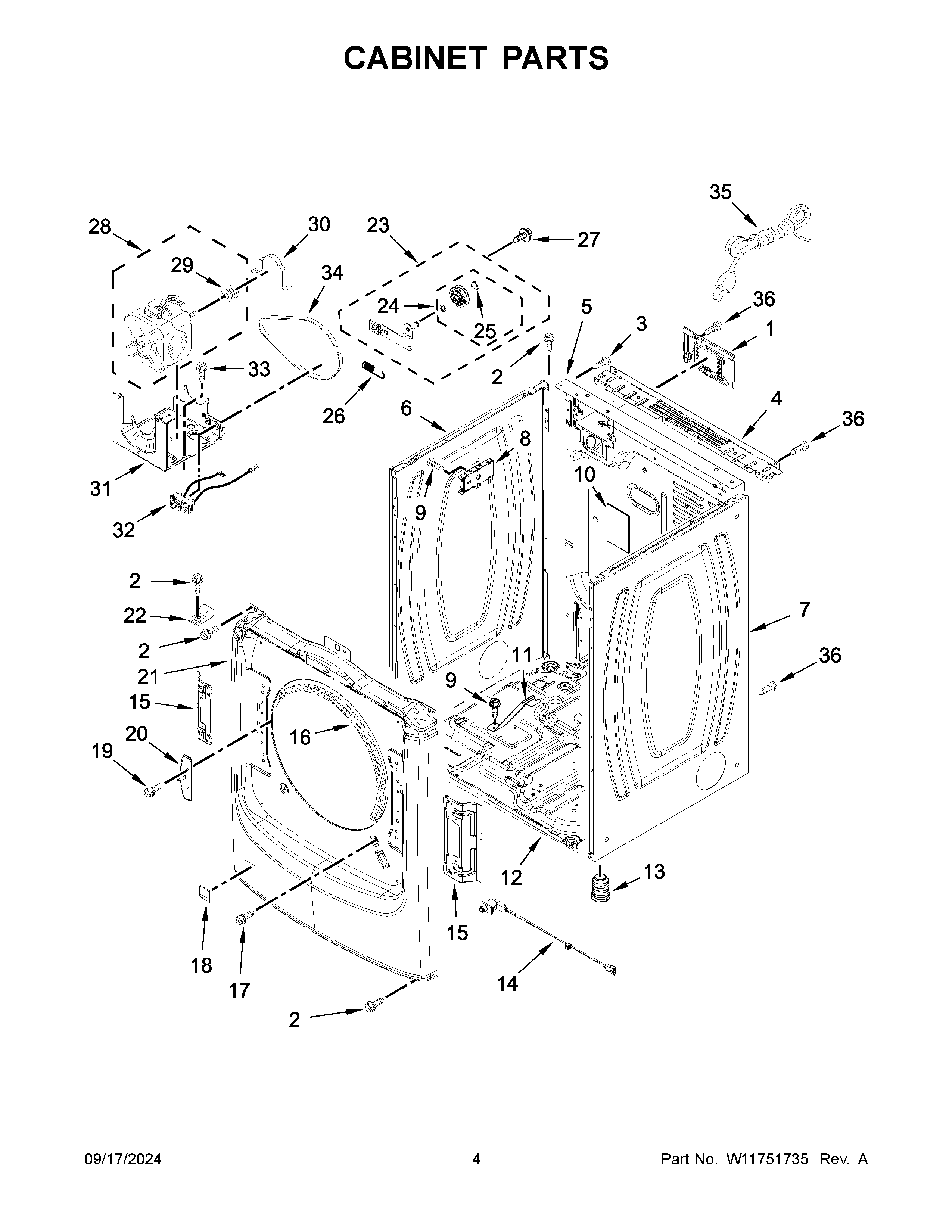 Cabinet parts