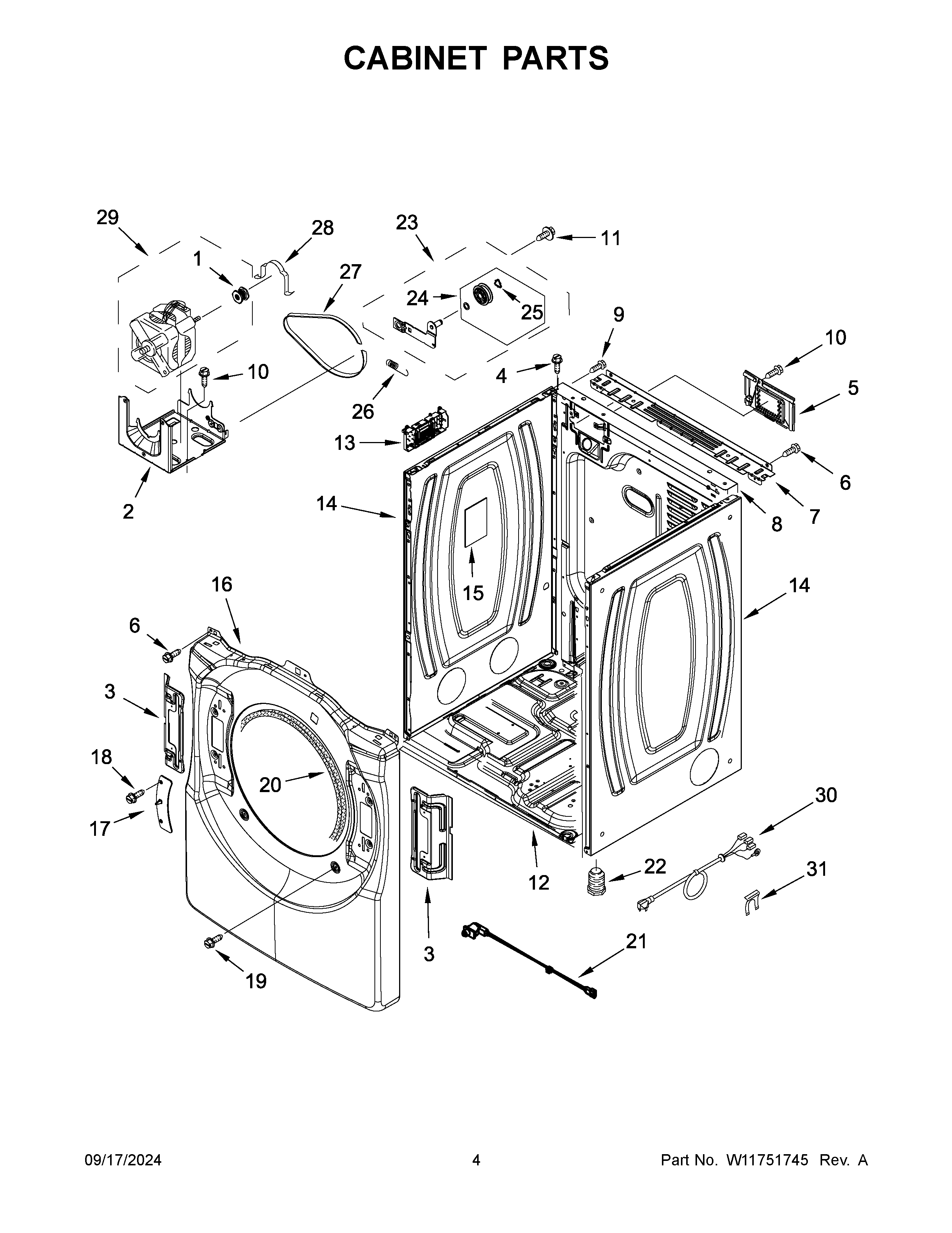 Cabinet parts