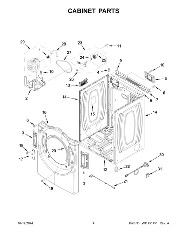 Cabinet parts