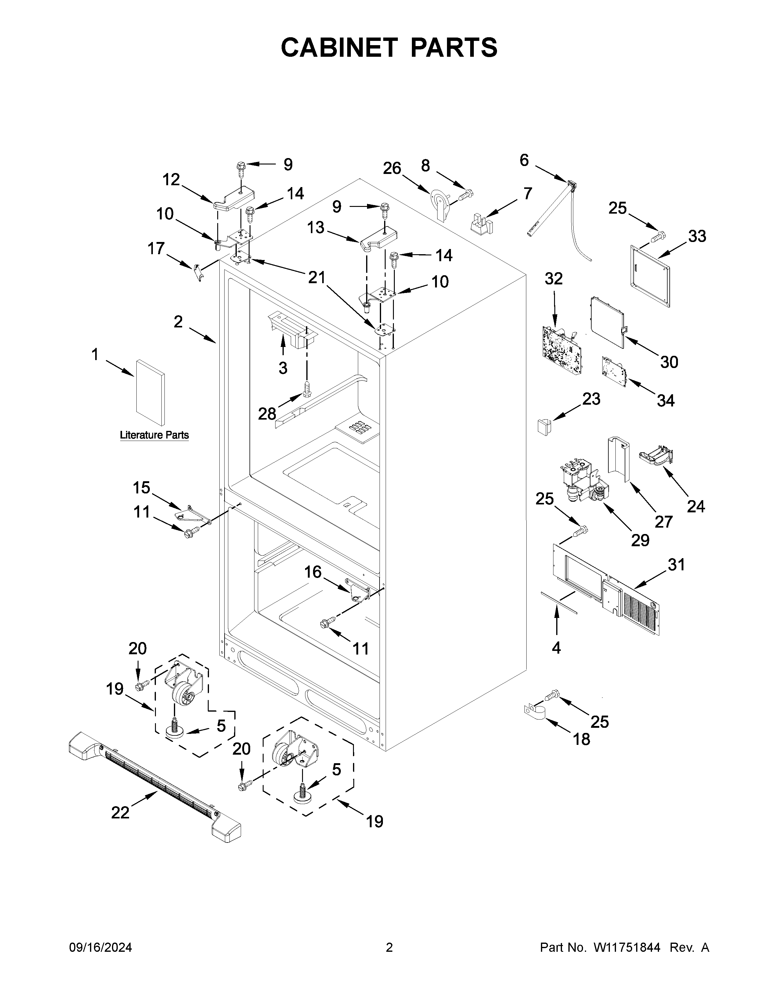 CABINET PARTS