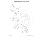 Jenn-Air JFFCF72DKM01 refrigerator liner parts diagram