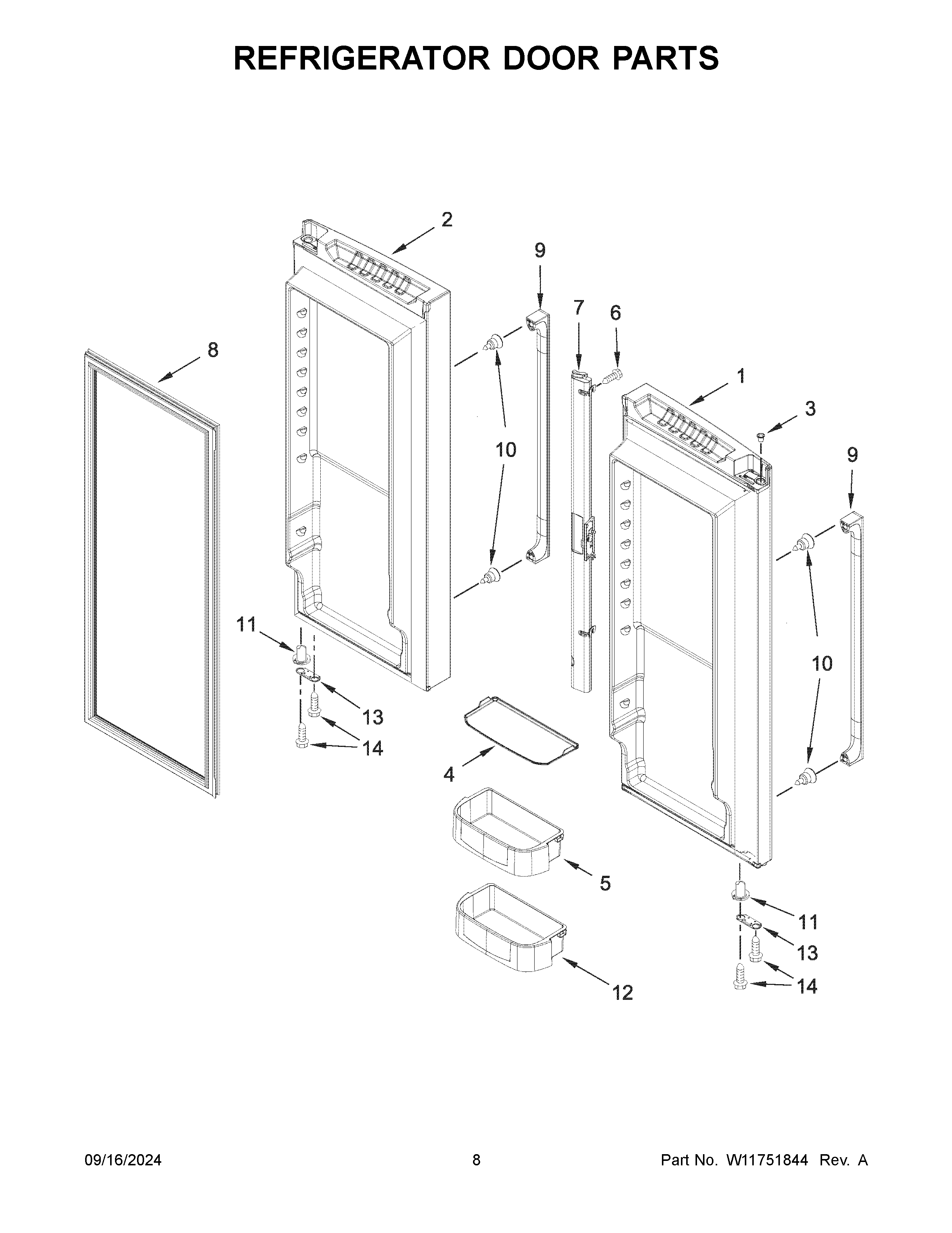 REFRIGERATOR DOOR PARTS