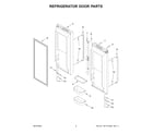 Jenn-Air JFFCF72DKM01 refrigerator door parts diagram