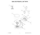 KitchenAid KSM180WSEG5 base and pedestal unit parts diagram