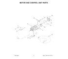 KitchenAid KSM180WSEG5 motor and control unit parts diagram