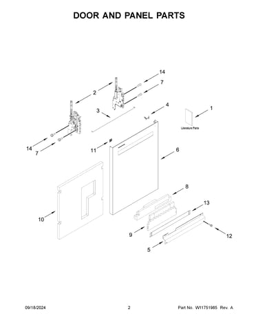 Door and panel parts