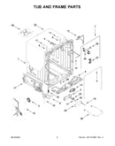Tub and frame parts