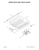 Upper rack and track parts