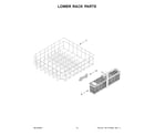 Maytag MDB9959SKZ3 lower rack parts diagram