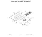 Maytag MDB9959SKZ3 third level rack and track parts diagram