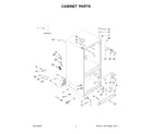 Whirlpool WRF560SMHZ05 cabinet parts diagram