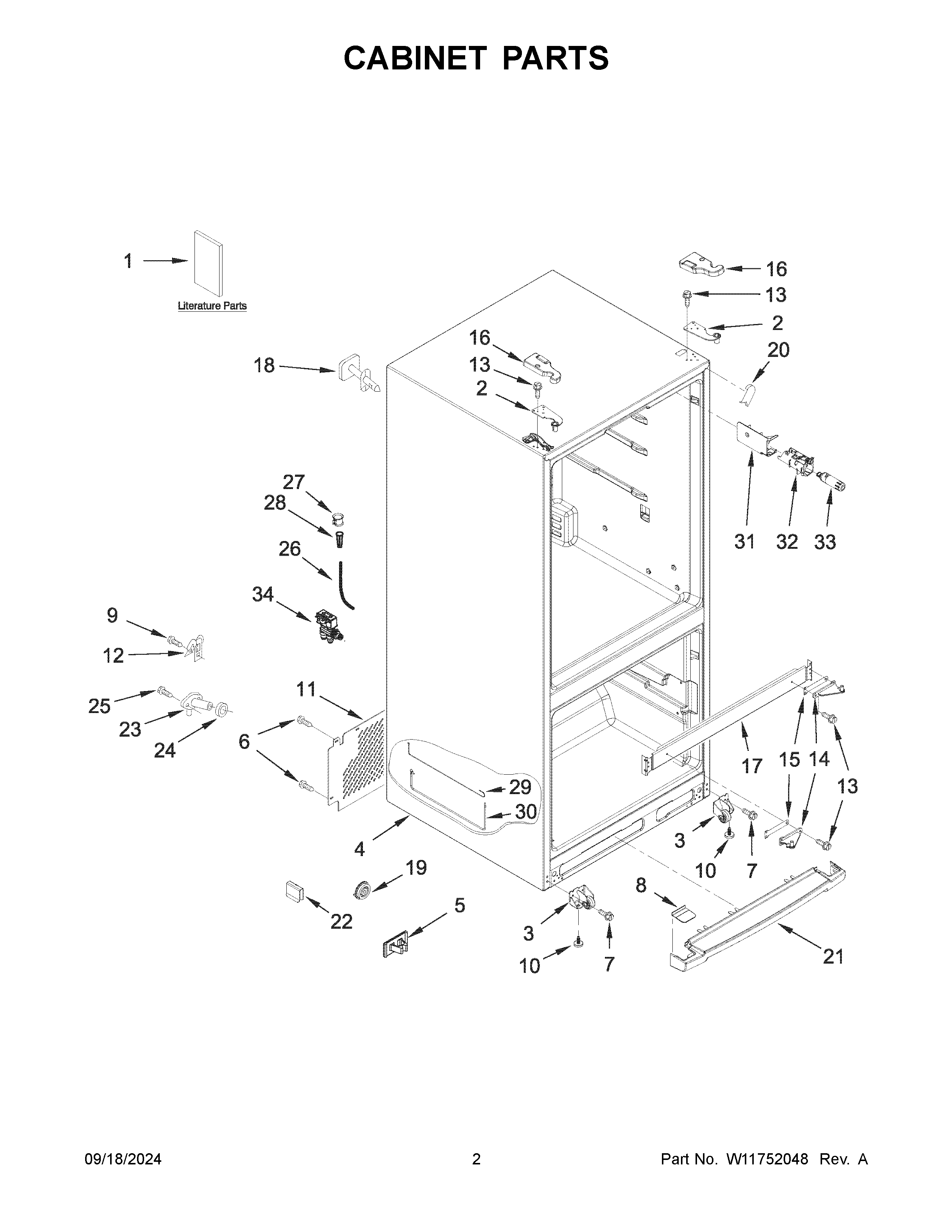 Cabinet parts