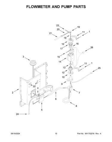 Flowmeter and pump parts