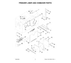 KitchenAid KBFN506ESS06 freezer liner and icemaker parts diagram