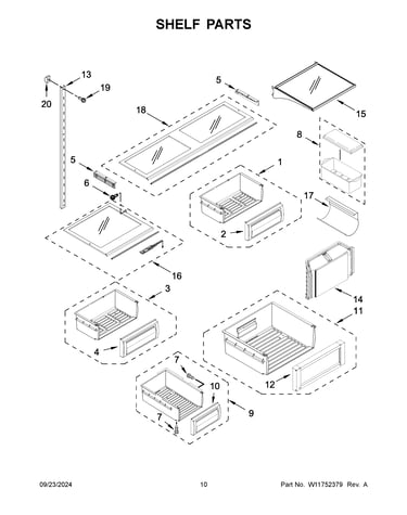 Shelf parts