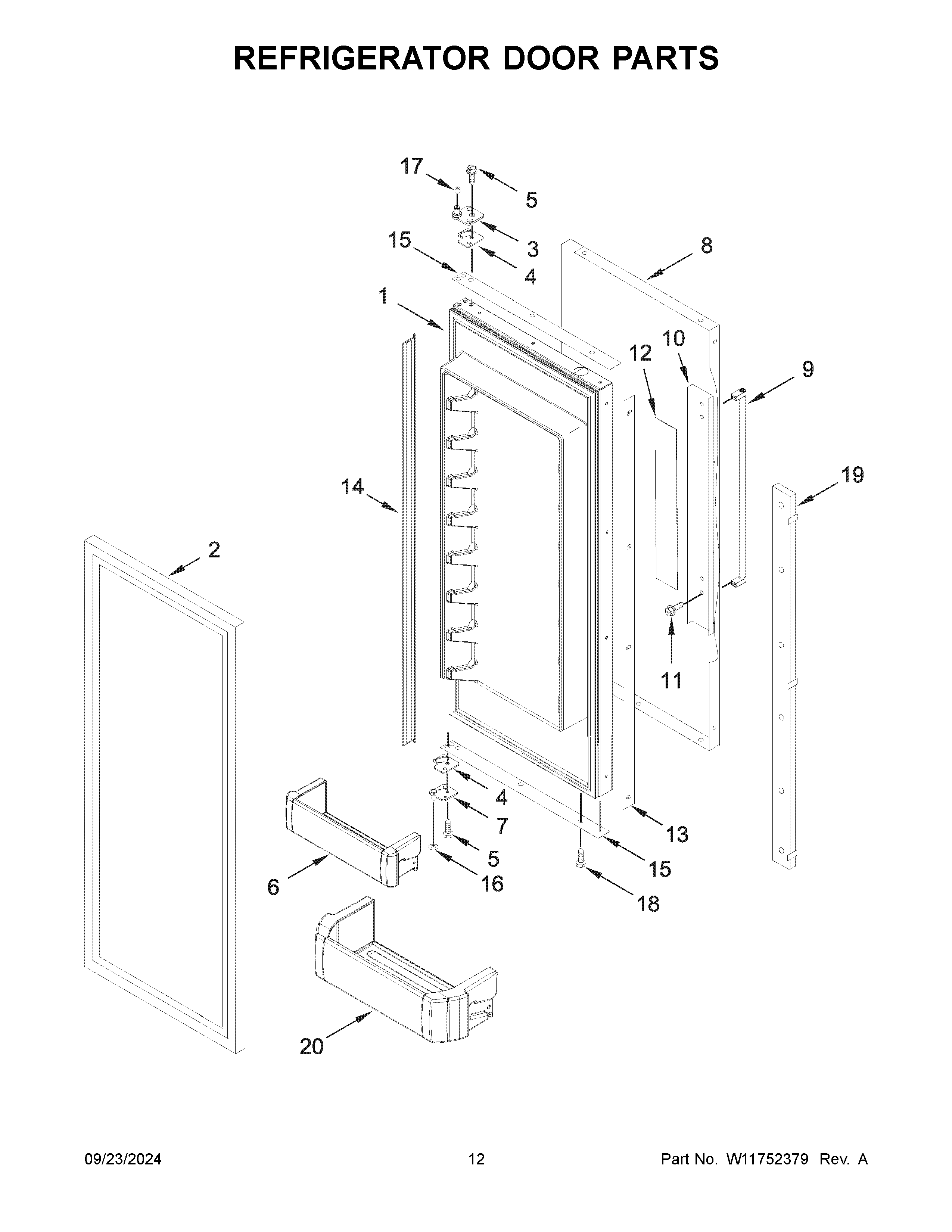 REFRIGERATOR DOOR PARTS