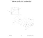 KitchenAid KBFN506ESS06 top grille and unit cover parts diagram