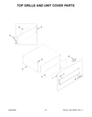 Top grille and unit cover parts